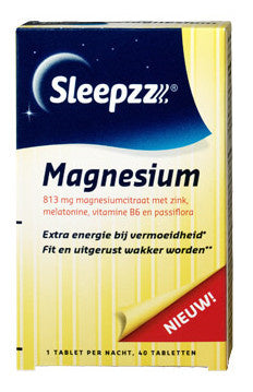 Sleepzz Magnesium - 40 Tabletten Uitverkocht!!!!