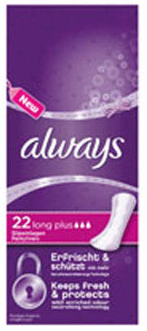 Always Inlegkruisjes Long Plus - 22 Stuks