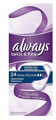 Always Inlegkruisjes Twist&Flex Large - 24 Stuks