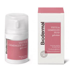 Biodermal Gelcreme Vette + Gemengde Huid - 50 Ml