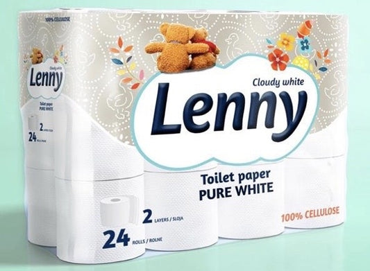 Lenny Wc Papier 2 Laags Wit Papier - 24 Rollen