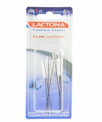 Lactona Interdentale Cleaner L/M 6.5 Mm - 8 Stuks