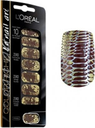 L'oreal Paris Riche Nail Art Chic Python 006 - Nagel Sticker 18 Stuks