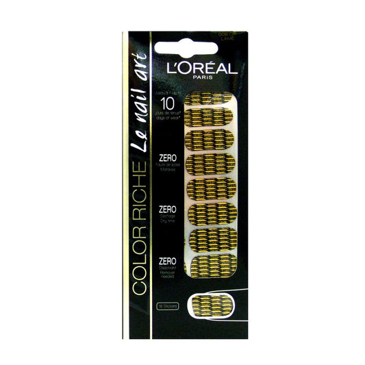 L'oreal Paris Riche Nail Art  Oh Lame 008 - Nagel Sticker 18 Stuks