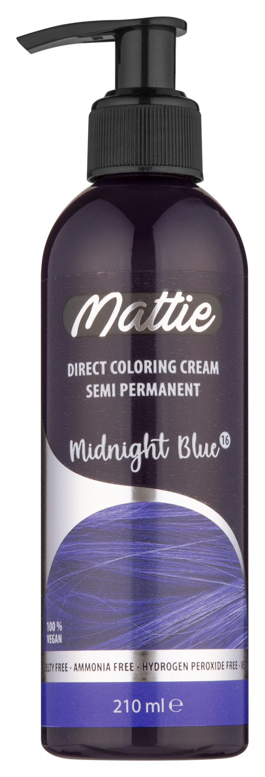 Mattie Direct Coloring Cream Semi-Permanent - Midnight Blue 210ml