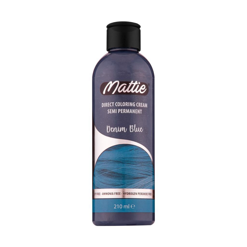 Mattie Direct Coloring Cream Semi-Permanent  - Denim Blue 210ml