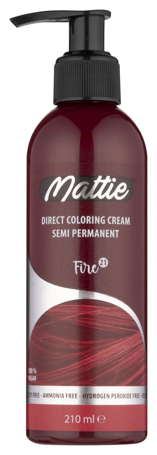 Mattie Direct Coloring Cream Semi-Permanent - Fire 210ml