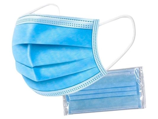 Mondmasker 3 Laags Blauw 50 Stuks