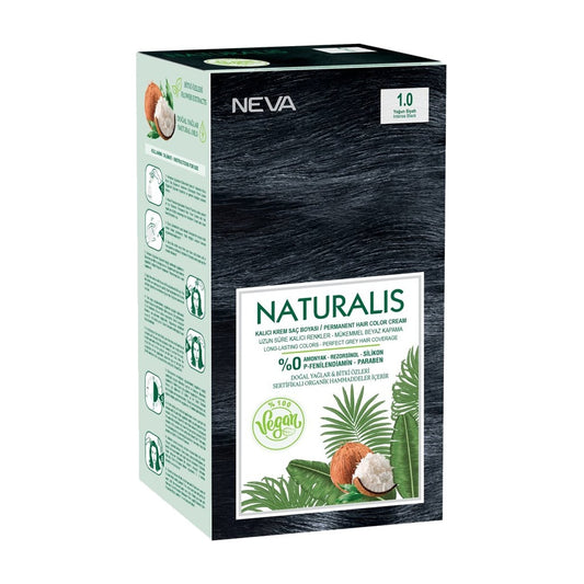 Neva Naturalis Vegan Haarverf - Intens Black 1.0