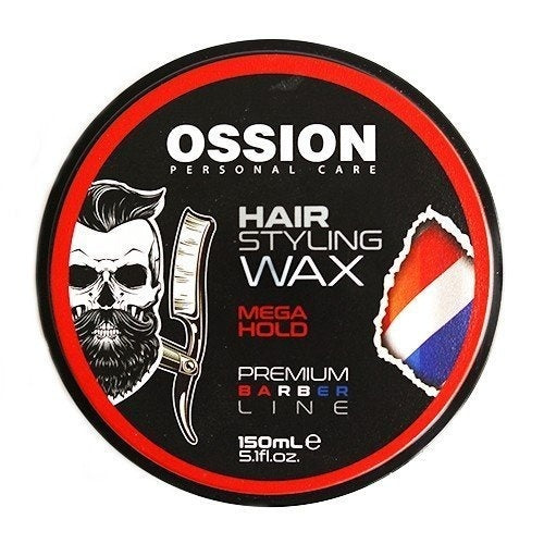 Ossion Hair Styling Wax - Premium Barber Line  Mega Hold 150 Ml