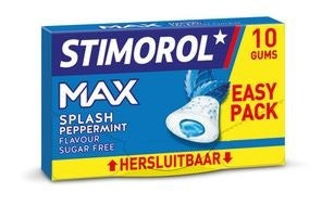 Stimorol Max Splash Pepermunt  10 Gums