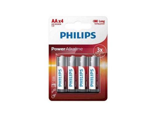 Philips Power Alkaline  Aa - Baterijen 4 Stuks