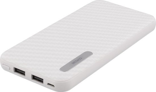 Luxcell - Powerbank Met 2 Poorten Wit