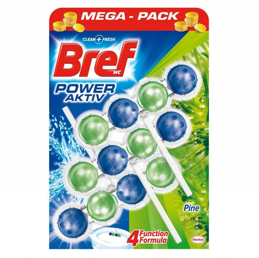 Bref Power Aktive Toiletblok Pine 4 In 1 - 3 Stuks