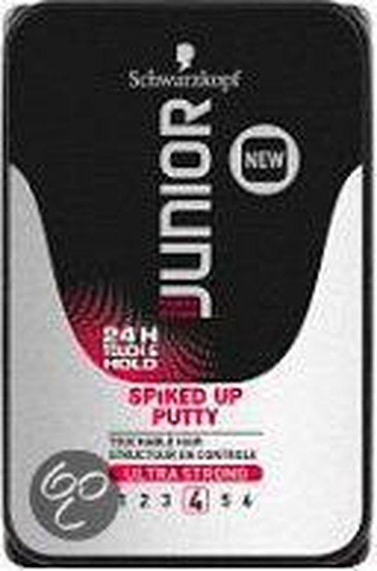 Schwarzkopf Junior Spiked Up Putty Ultra Strong 4 - Haarwax 100ml