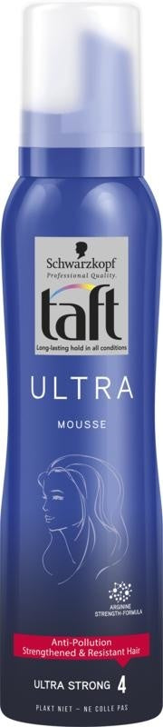 Schwarzkopf Taft Haarmousse - Ultra Mousse  Ultra Strong Nummer 4 200ml