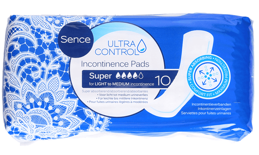 Sence Beauty Incontinence Pads -  Ultra Control Super 10 Stuks