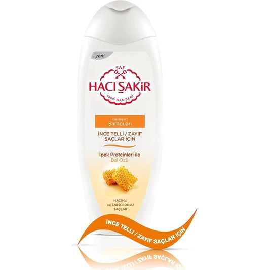 Haci Sakir Shampoo Honing alle haartypes - 500 ml