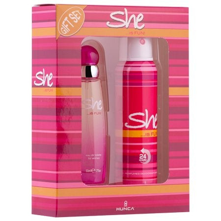 She Is Fun Cadeauverpakking Edt Spray 50 Ml & Deo 150 Ml - 1 Stuks