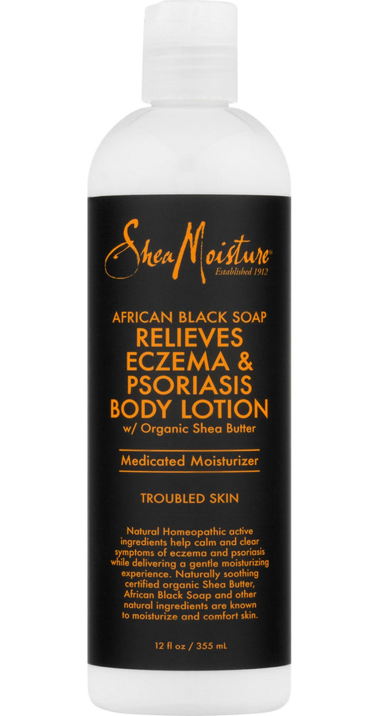Shea Moisture African Black Soap - Eczema Psoriasis Therapy Body Lotion 354 Ml