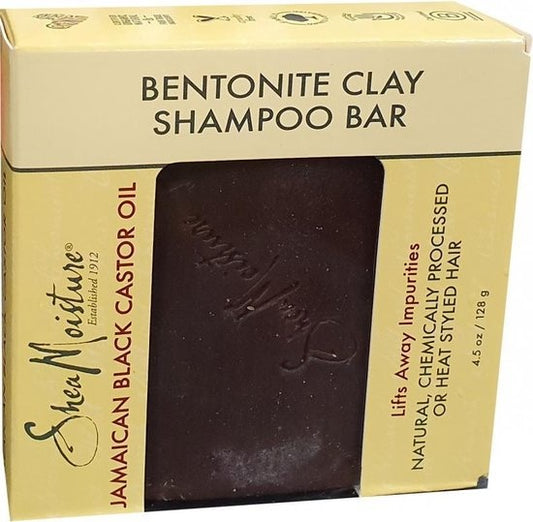 Shea Moisture Jamaican Black Castor Oil Betonite Clay Shampoo Bar - 128gr