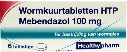 Healthypharm Mebendazol/wormkuur 6 stuks